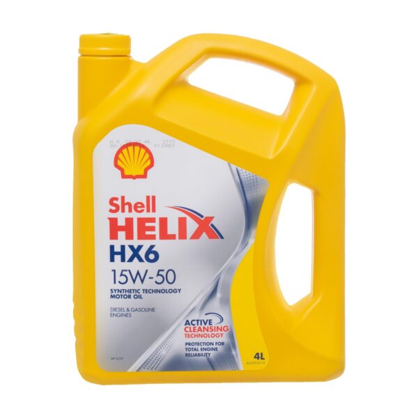 زيت موتور شل هيلكس HX6، سعة 4 لتر - 15W50